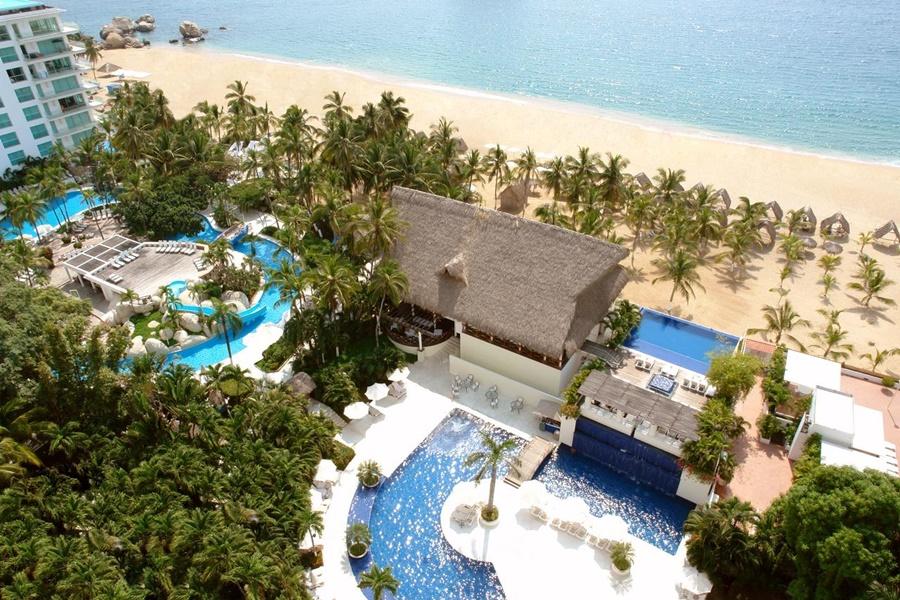 阿卡普尔科帝国酒店 外观 照片 Aerial view of the resort