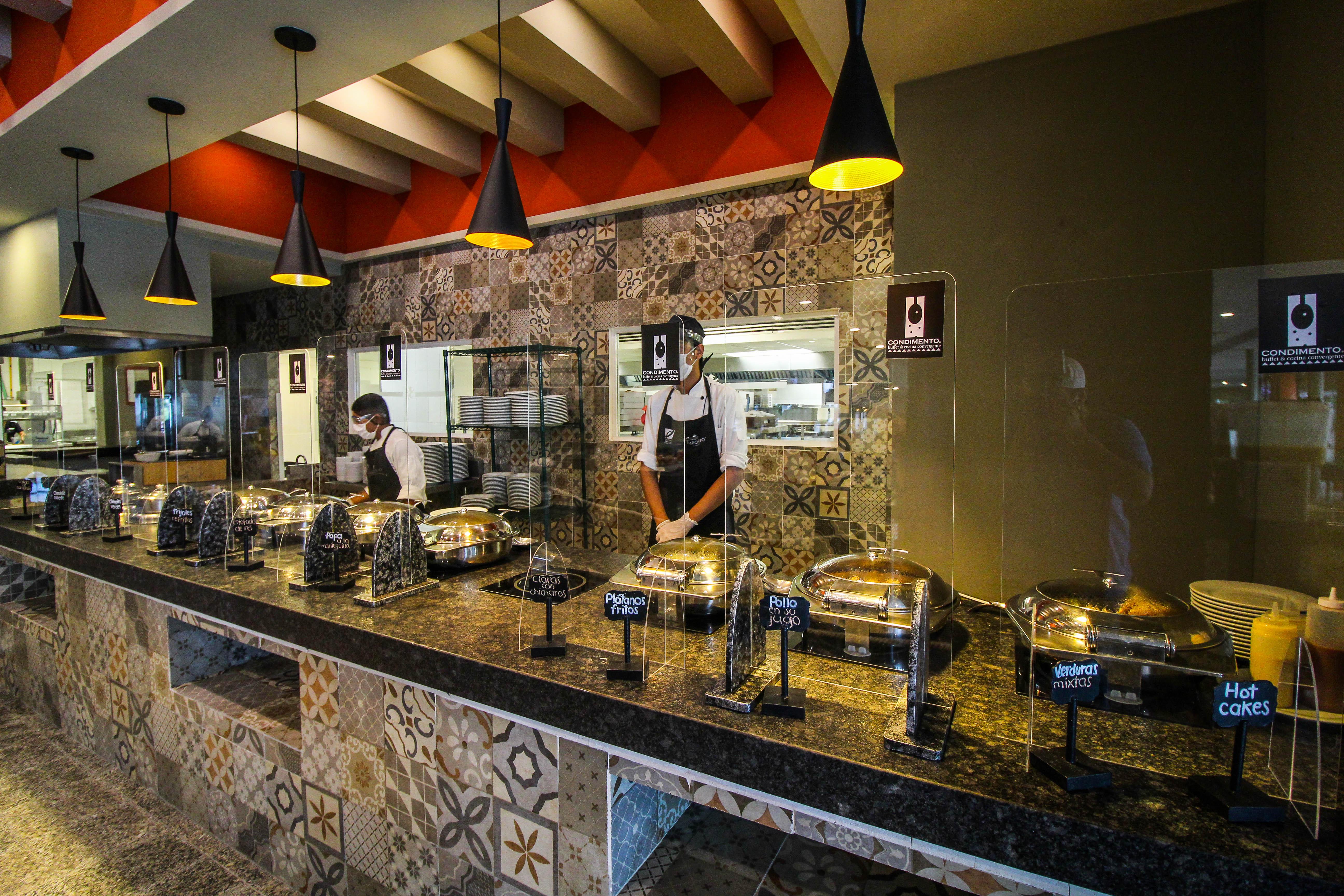 阿卡普尔科帝国酒店 外观 照片 A buffet at a hotel